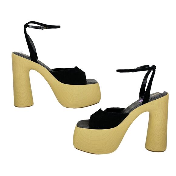 Sam Edelman Women\'s Grayson Platform Sandal SZ 10.5 Black Ultra Heel Chunky NEW main image 5